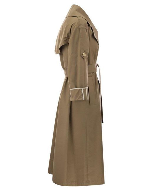Max Mara The Cube Natural Belted Trench Coat