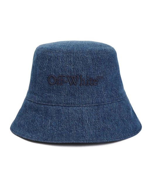 Off-White c/o Virgil Abloh Blue Denim Bookish Bucket Hat