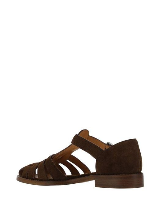 Church's Brown Kelsey Cage Toe Sandals