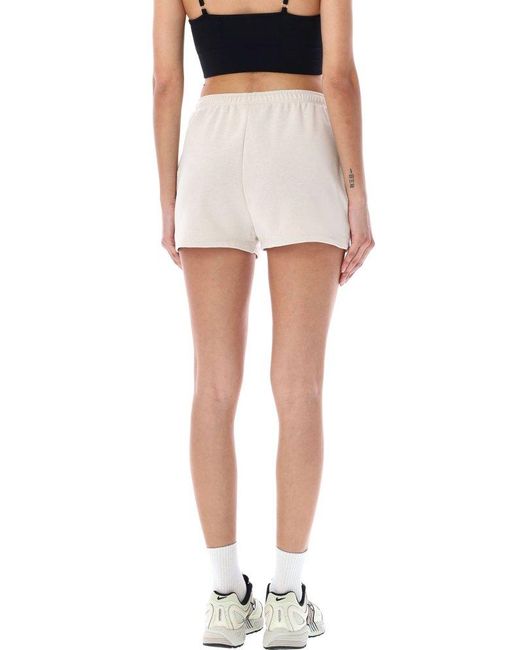 Nike White Chill Terry High-waist Shorts