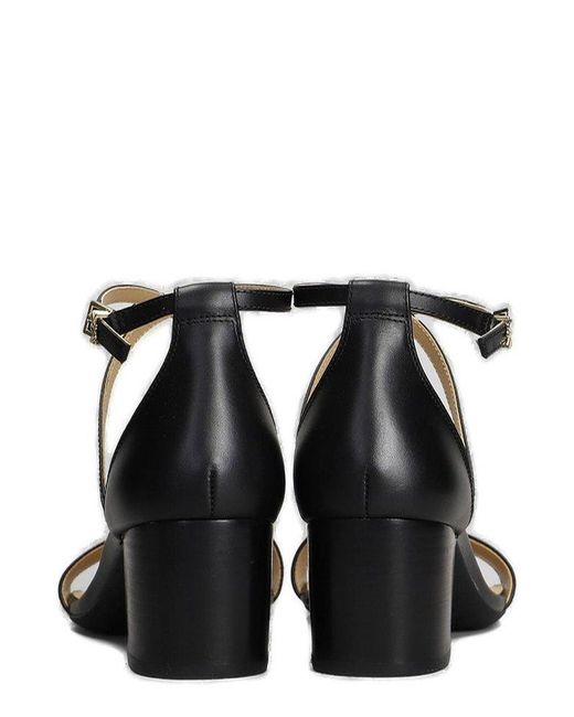 MICHAEL Michael Kors Black Serena Flex Ankle Strap Sandals