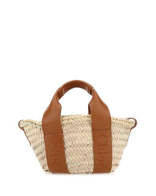 Chloé Brown Sense Open Top Small Basket Bag