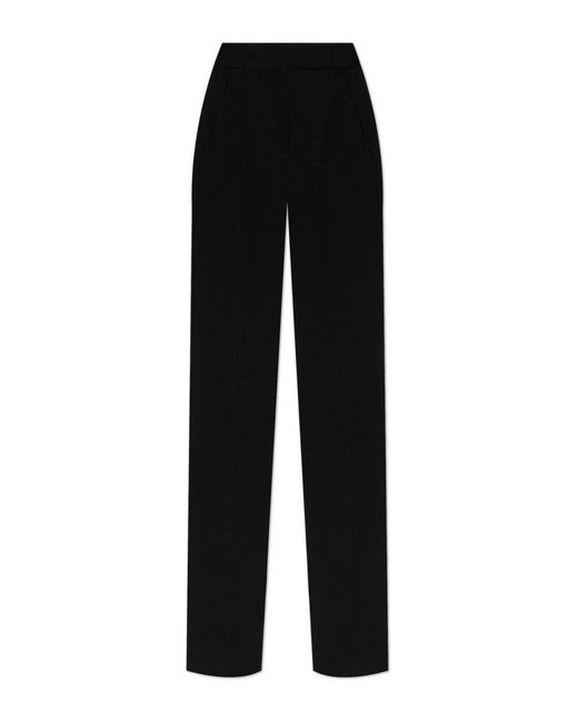 Sportmax Black Hose Straight Leg Pants