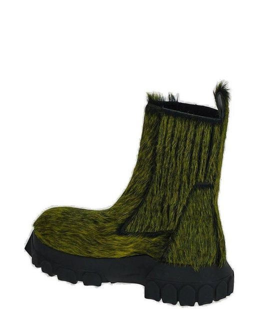Rick Owens Green Beatle Bozo Tractor Boot for men