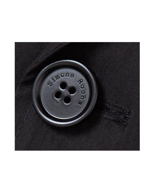 Simone Rocha Blue Bow Detail Workwear Jacket for men