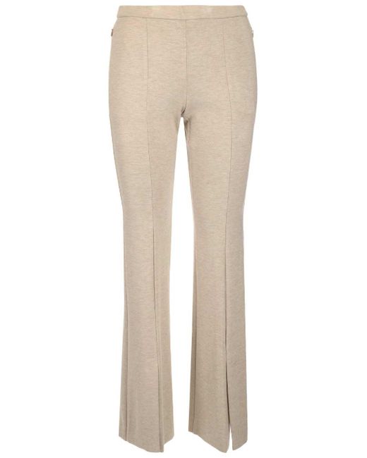 Theory Natural Slit Demitria Double-knit Jersey Pants