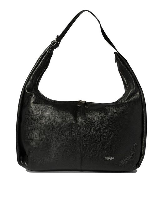 Avenue Black Amelia Hobo Shoulder Bag