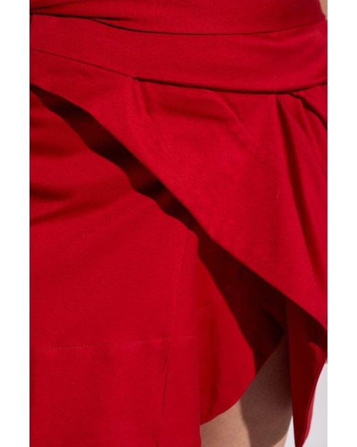 Isabel Marant Red Short Skirt 'Berenice'