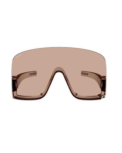 Gucci Natural Oversized Frame Sunglasses
