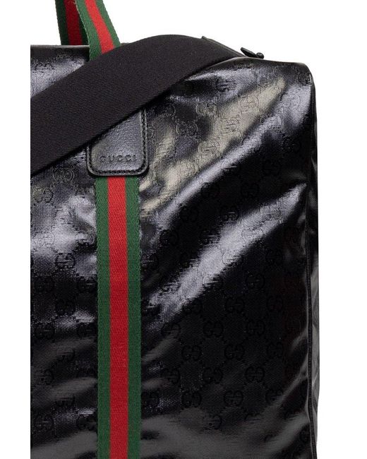 Gucci Duffle Maxi Duffel Bag in Black for Men Lyst