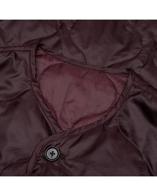 Dries Van Noten Red Buttoned Quilted Jacket for men