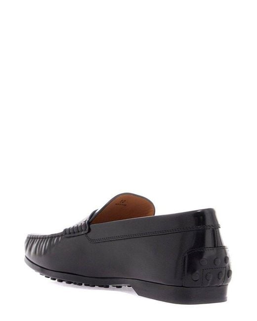 Tod's Black Slip-On Loafers for men
