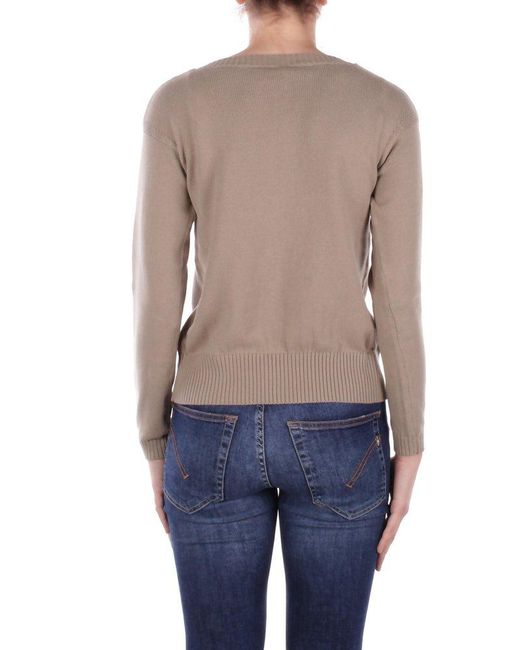 Max Mara Blue Sweaters Sand