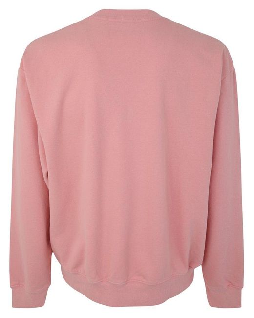 Light pink crew neck sweatshirt cheap