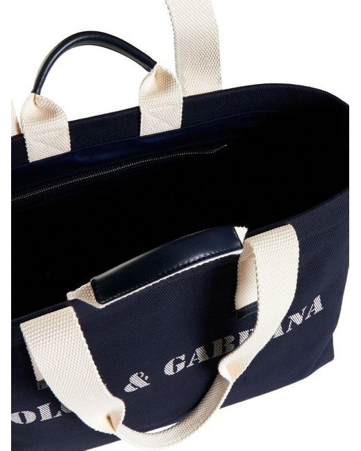 Dolce & Gabbana Blue Logo Printed Shoulder Bag for men