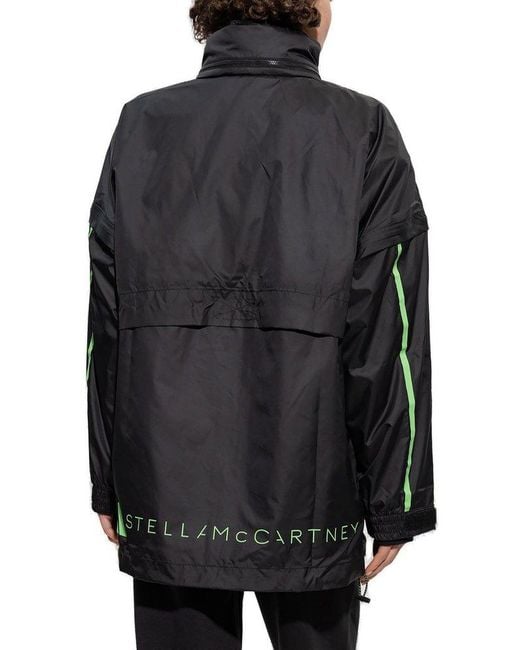 Adidas By Stella McCartney Black Truenature Hooded Packable Jacket