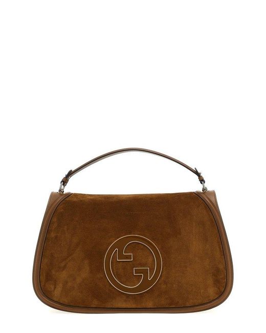 Gucci Brown Blondie Maxi Top Handle Bag