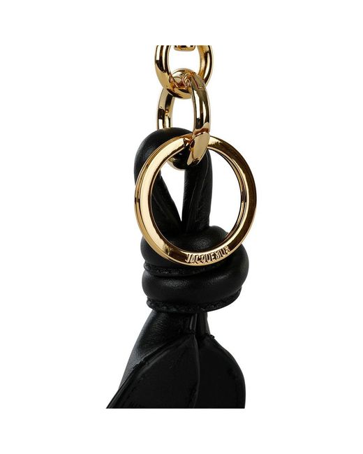 Jacquemus Black Twisted Key Ring