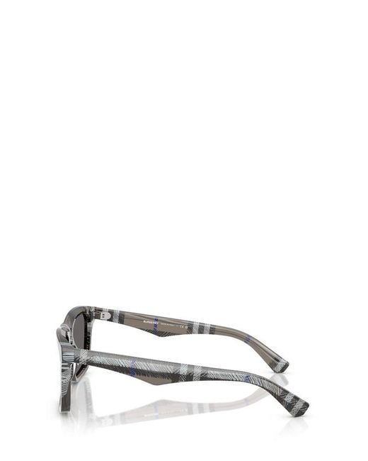 Burberry Gray Square Frame Sunglasses for men