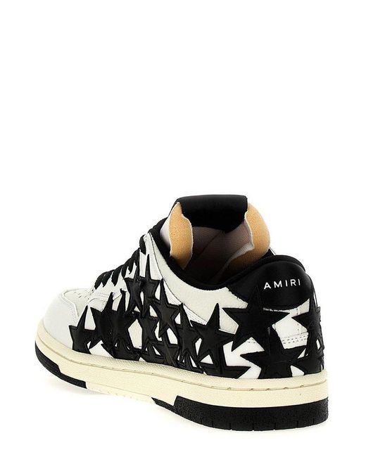 Amiri White Stars Leather Sneakers