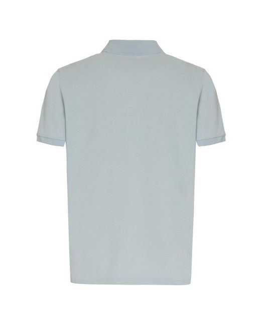 Moncler Gray Cotton-piqué Polo Shirt for men
