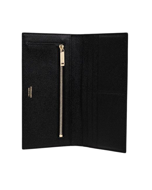 Ferragamo Black Leather Wallet for men