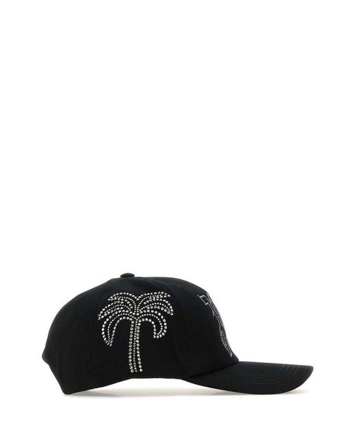 Palm Angels Black Cappello for men