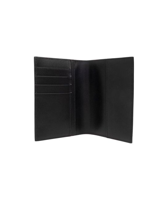 Dolce & Gabbana Black Leather Passport Case, for men