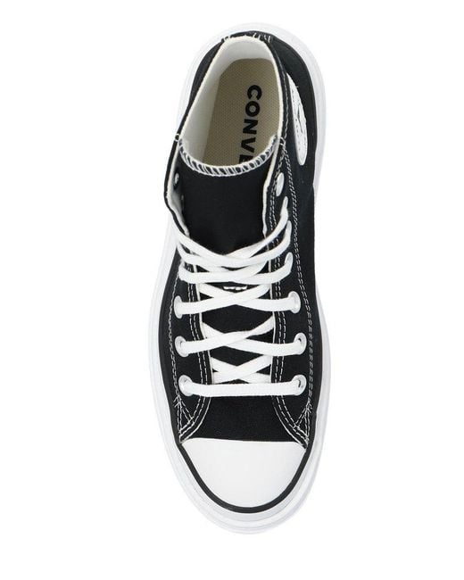 Converse Black Platform High-Top Sneakers