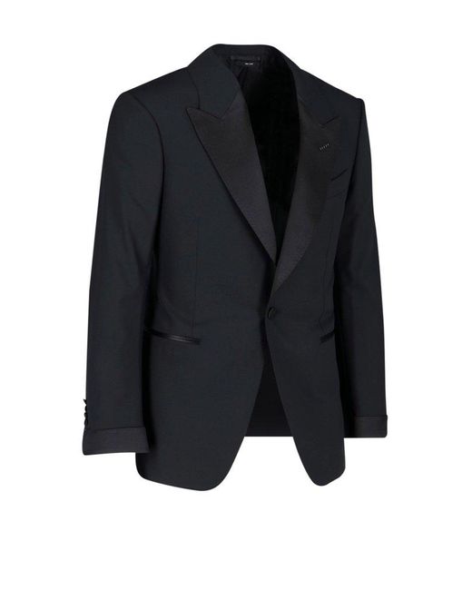 Tom Ford Black Shelton Tailored Suit for men
