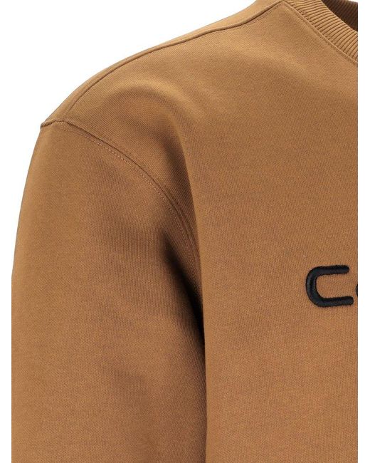 Carhartt Brown Logo Sweatshirt for men