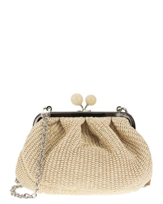 Weekend by Maxmara Natural Chain Link Small Clutch Bag