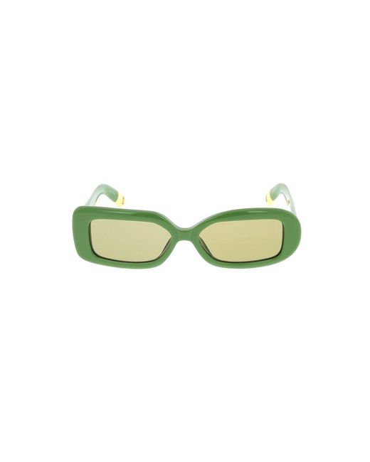 Jacquemus Green Les Lunettes Rond Carré Rectangle Frame Sunglasses