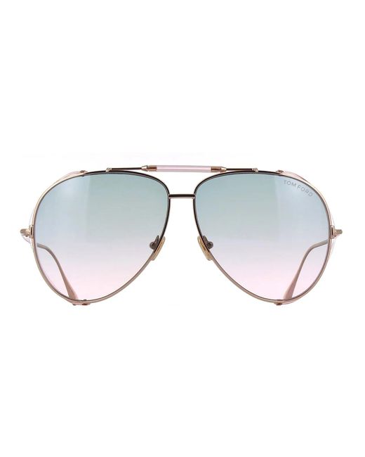Tom Ford Pink Jack Aviator-frame Sunglasses