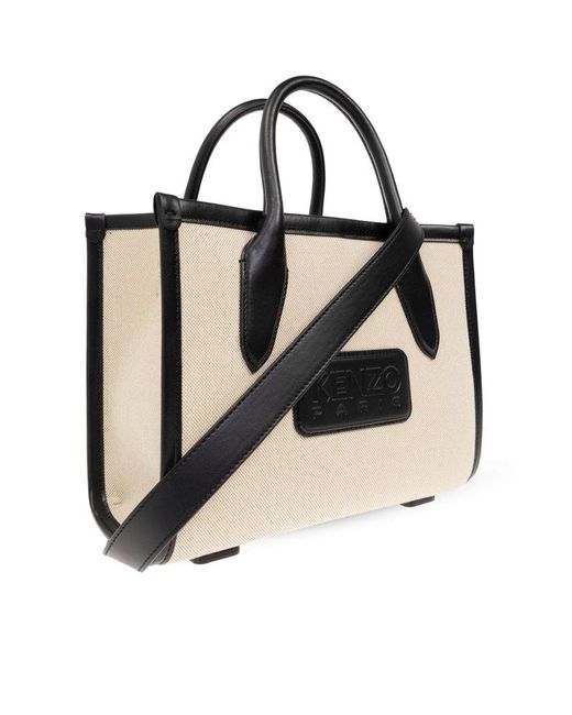 KENZO Black ' 18 Small' Shopper Bag,