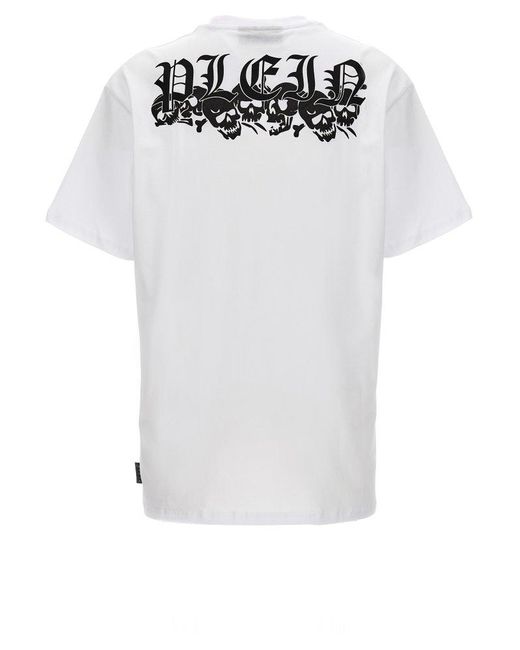 Philipp Plein White Logo T-shirt for men