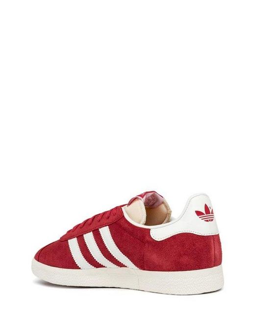 Adidas Originals Red Gazelle Lace-up Sneakers for men