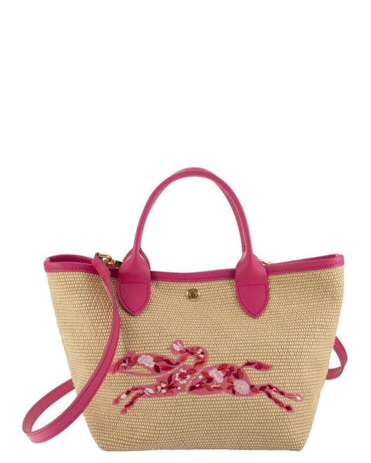 Longchamp Pink Le Panier Pliage - Hand Bag S