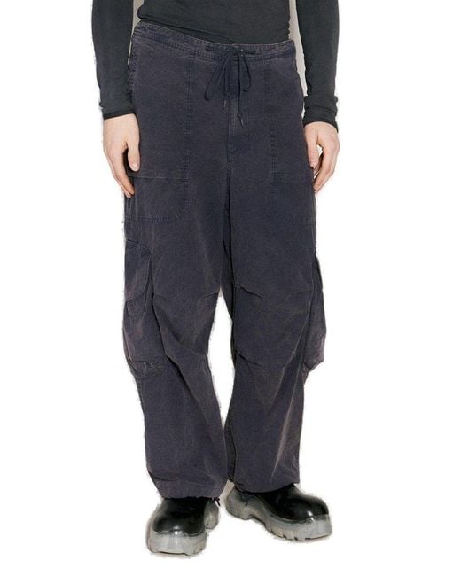 Entire studios Blue Freight Wide-Leg Cargo Trousers for men