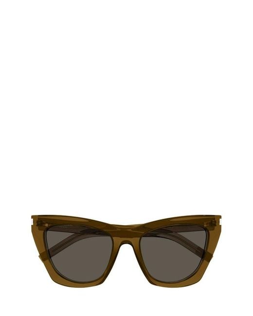 Saint Laurent Kate Cateye Sunglasses in Grey Lyst UK
