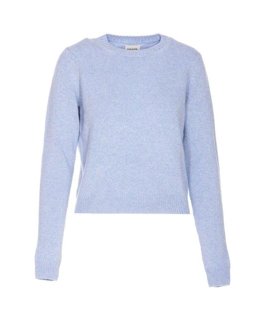 Khaite Blue Sweaters