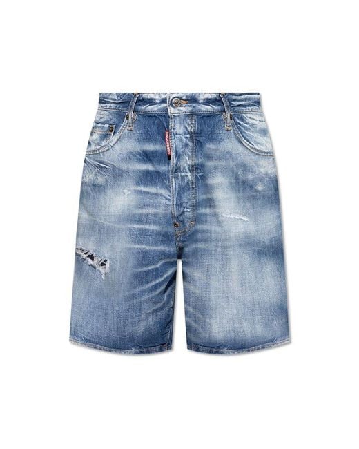 DSquared² Blue Denim Shorts for men