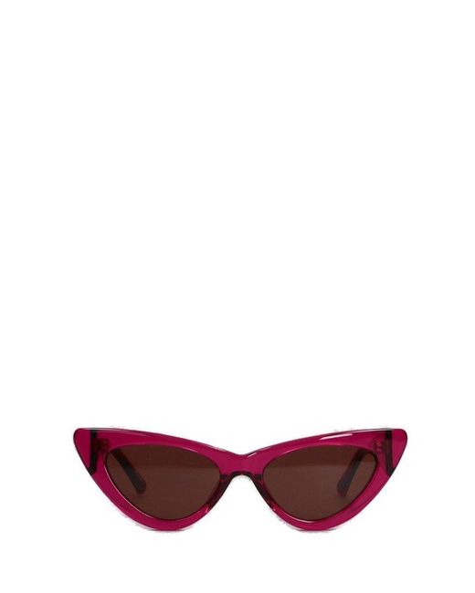 The Attico Red Cat-eye Sunglasses