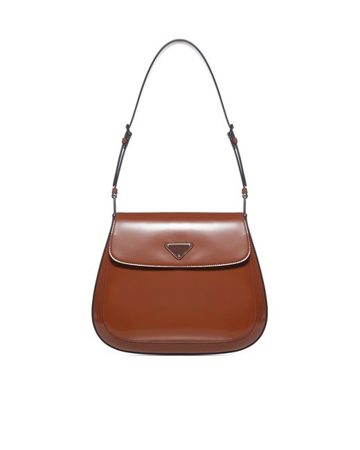 Prada Brown Cleo Leather Bag