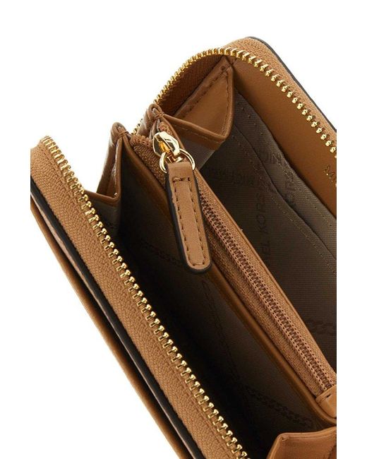 MICHAEL Michael Kors Jet Set Zip around Mini Wallet in Brown Lyst UK