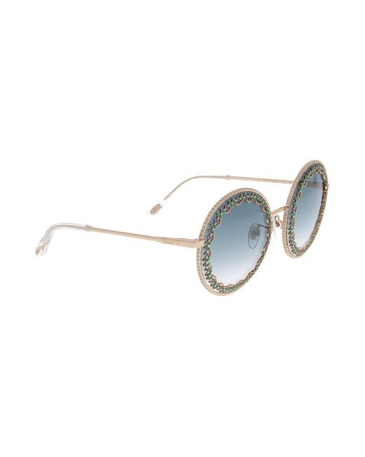 Chopard Black Round Frame Sunglasses