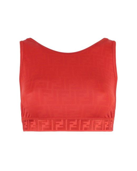 Red fendi top hotsell