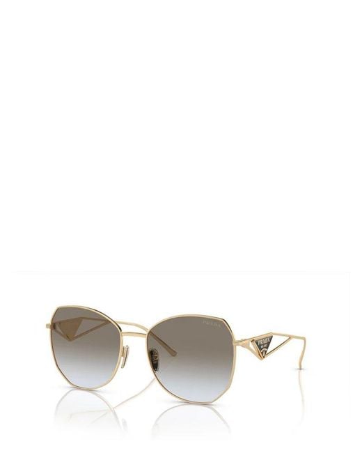Prada Metallic Pr 57Ys Pale Sunglasses