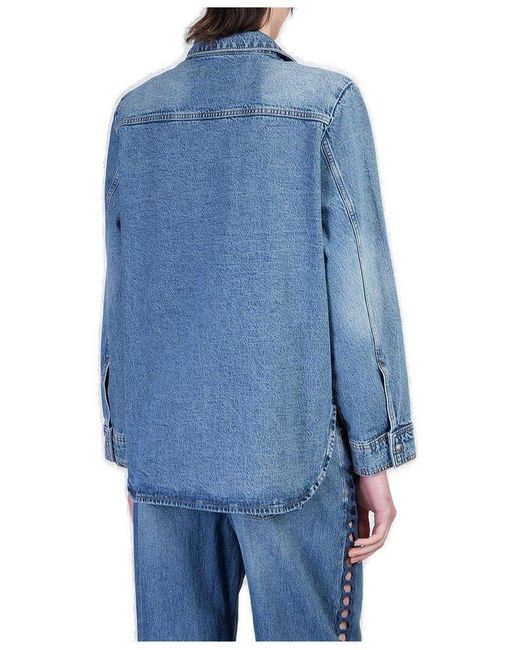 【送料&関税込】IRO Lydie Denim Jackets In Blue Cotton Iro Lydie Denim Jackets In Blue Cotton | ModeSens
