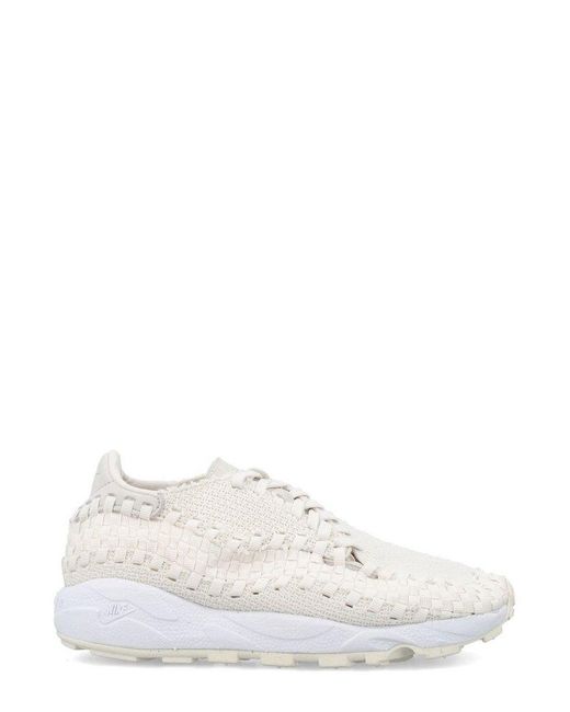 Nike White Air Footscape Woven Lace-up Sneakers